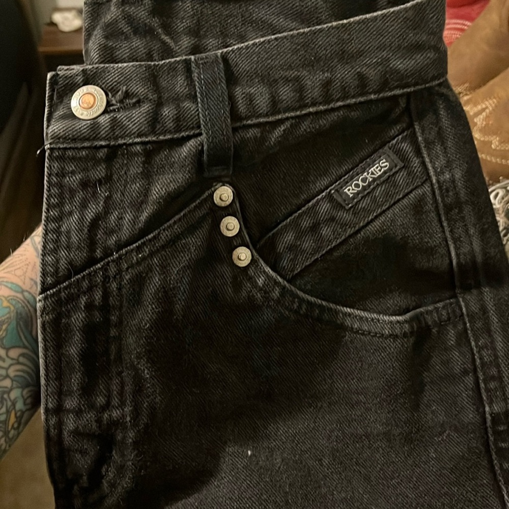 Vintage Rockies black high waist Western jeans